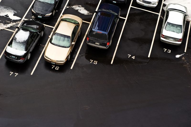 Completed Sealed Parking Lot