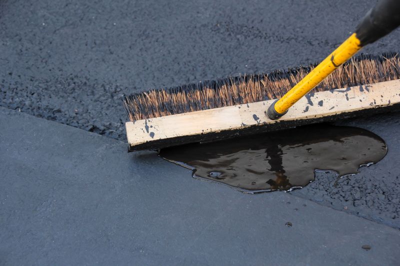 Sealant Being Spread