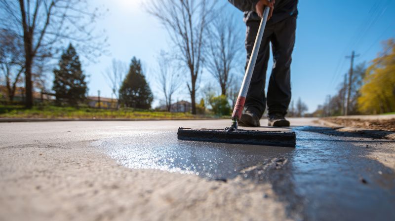 Blacktop Sealcoating detail