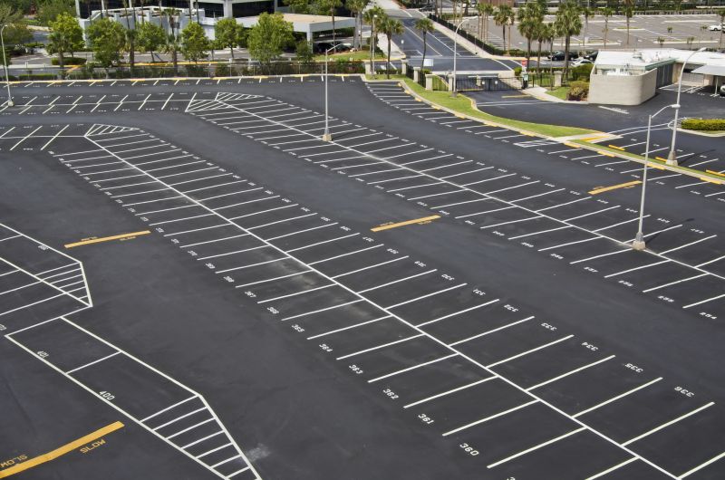Parking Lot Crack Sealing